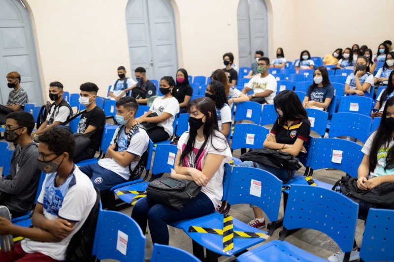 Escolas retornam atividades presenciais com protocolos sanitários (Foto: Ruy Barros) 
