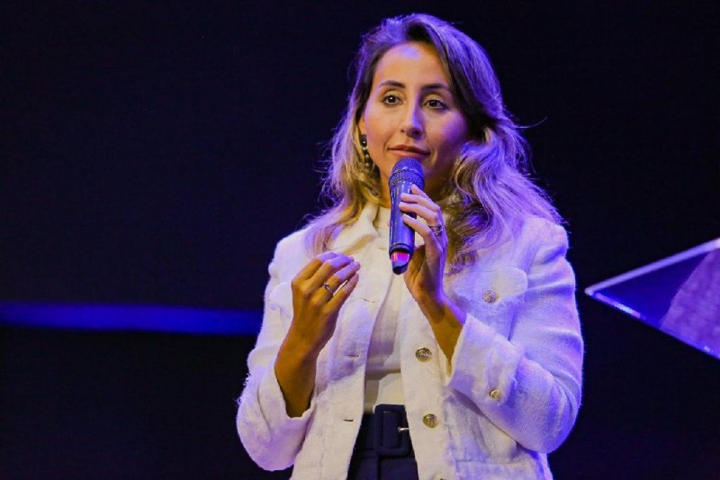 Camila Cury em live de acolhimento. - Foto por: David Borges Seduc MT