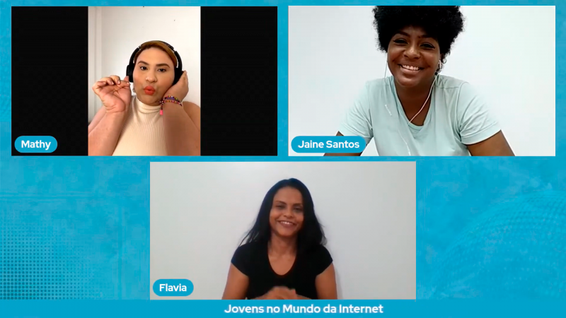 Descontração fez parte do encontro virtual durante a Semana Estadual da Juventude. (Foto: Divulgação)