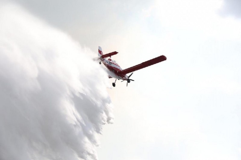 Aeronave Air Tractor 802 do GAVBM. - Foto por: Christiano Antonucci - SECOM/MT