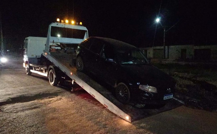 Veículo apreendido durante operação da Polícia Civil em Araguaína - Foto: SSP/Governo do Tocantins