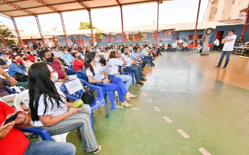 <em>Centenas de professores e gestores educacionais de Imperatriz participaram da Caravana (Foto: Cinaldo Oliveira)</em>