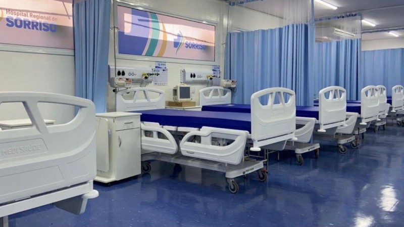 As melhorias proporcionarão uma estrutura moderna ao hospital, que é referência para 15 municípios da região Norte do Estado, com atendimento 24h para pacientes regulados - Foto por: Assessoria SES-MT