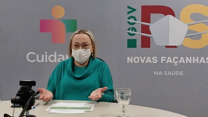 Secretária da Saúde, Arita Bergmann, anunciou vencedores em transmissão pela internet na manhã desta sexta (20) - Foto: Marília Bissigo / Ascom SES
