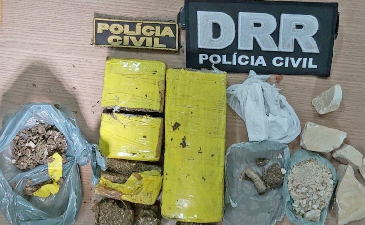 Suspeito de tráfico de droga é preso pela Polícia Civil em Araguaína - Foto: SSP/Governo do Tocantins