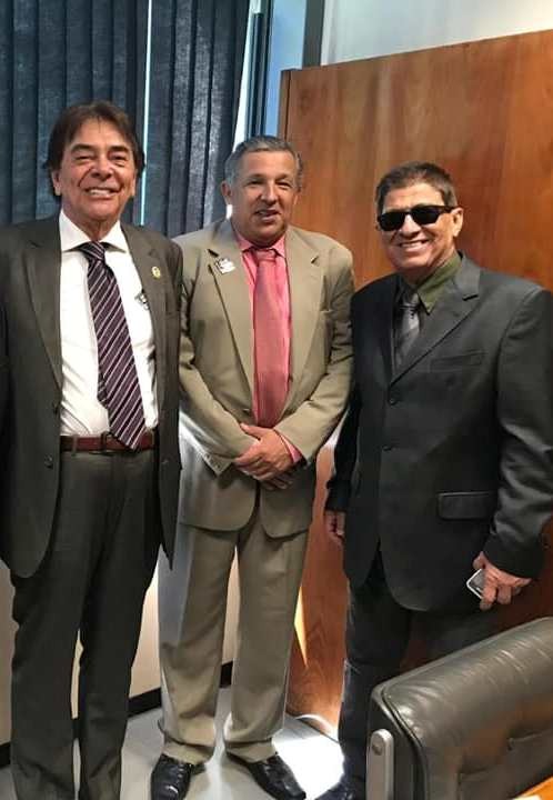 Na foto da esquerda para direita, Givaldo Calado, Walter Santana e Zé da Luz