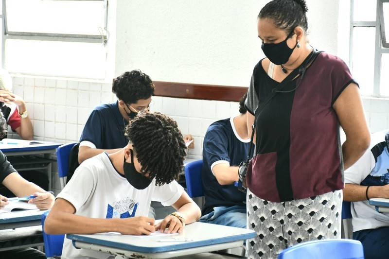 Avaliação SEAMA aplicada no Liceu Maranhense (Foto: Cinaldo Oliveira)