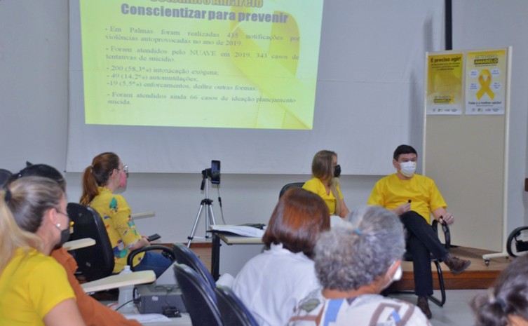 Setembro Amarelo é um mês de ações para conscientização e importância da prevenção ao suicídio - Foto: SES/Governo do Tocantins