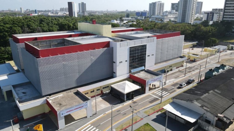 Complexo hospitalar foi construído atrás do Hospital Carlos Macieira (Foto: Gilson Teixeira)