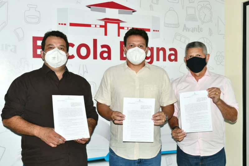 Governo assina convênio para construção de Escola Digna no Povoado Palmeiras, em Icatu. (Foto: Divulgação)