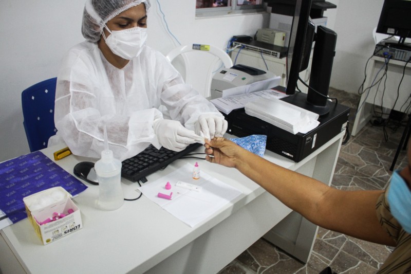  A partir desta segunda-feira (27), o Centro de Testagem (CT) da Beira-Mar vai funcionar no Hospital de Cuidados Intensivos (HCI). (Foto: Laécio Fontenele) 