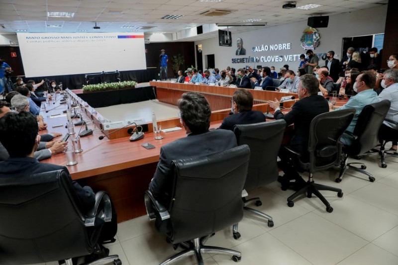 Governador Mauro Mendes anuncia o maior pacote de redução de impostos do Brasil para beneficiar o cidadão - Foto por: Mayke Toscano/Secom-MT