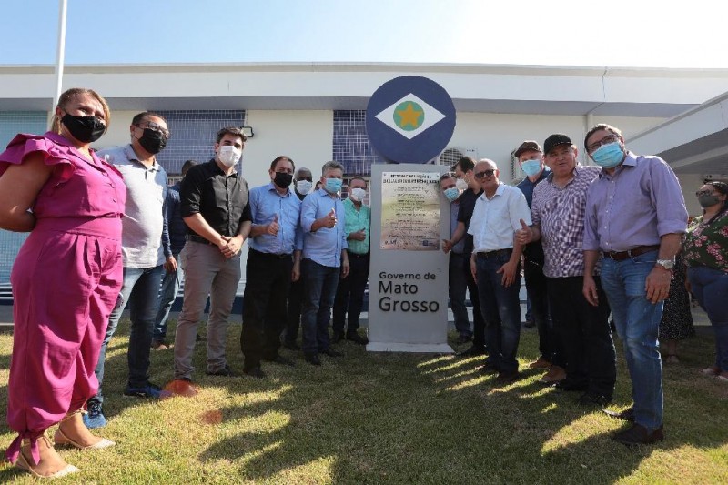 Governador Mauro Mendes inaugura Escola Marechal Dutra e vistoria obras da Escola Militar, em Rondonópolis - Foto por: Mayke Toscano