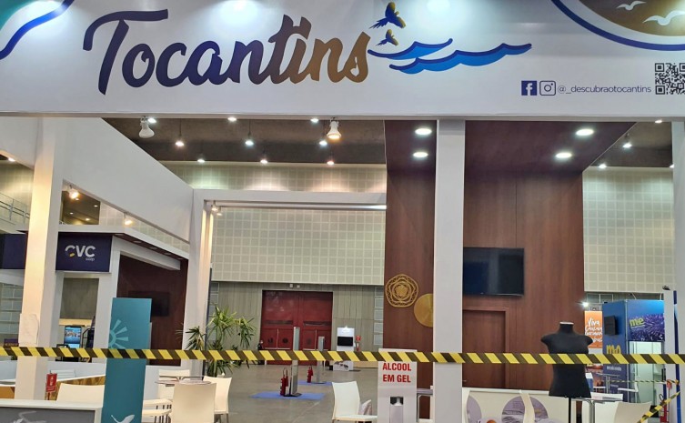 Estande de 80 m² adquirido pelo Governo do Tocantins já está quase pronto para receber visitantes de todo o País e Mercosul durante a 48ª ABAV Expo & Collab - Foto: Adetuc/Governo do Tocantins