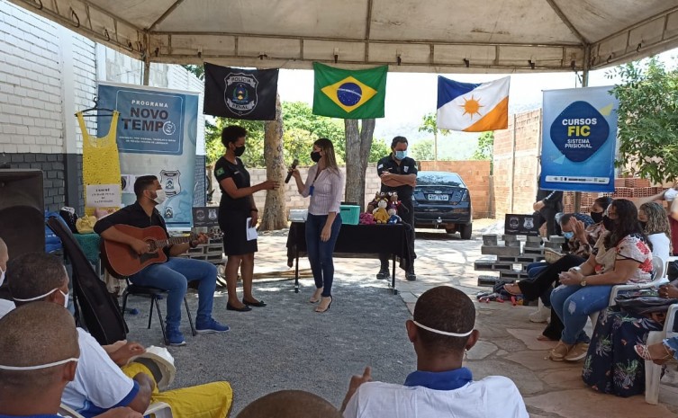 Renata Duarte destaca que este curso é fruto do planejamento e integração entre o Sistema Penal, Seduc e a Unidade Penal de Natividade - Foto: Seciju/Governo do Tocantins
