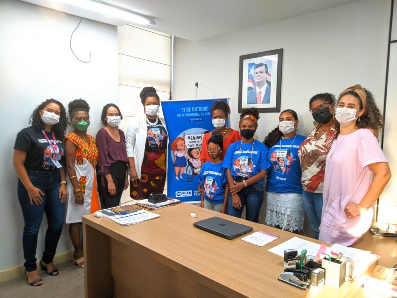 Ação “Meninas Ocupam” em alusão ao Dia Internacional da Menina. (Foto: Divulgação)