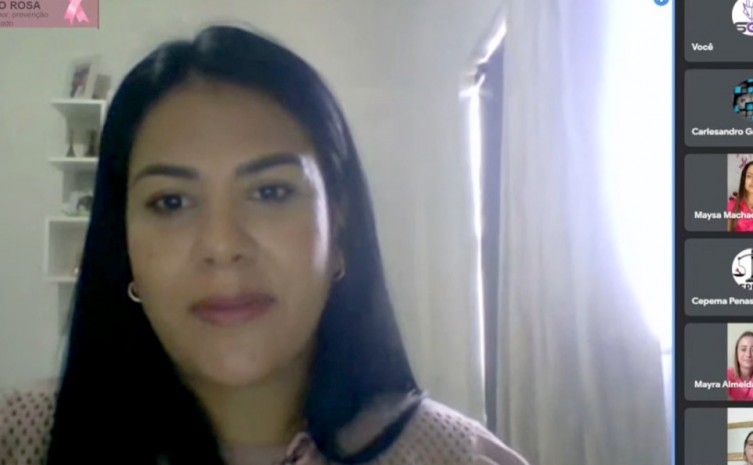 Em Palmas, a Cepema promoveu uma palestra on-line com a participação da gerente de Políticas de Alternativas Penais, Bárbara Vieira - Foto: Divulgação