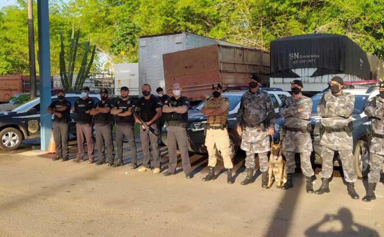 Forças integradas para o início de mais uma fase da Operação Hórus - Foto: Segurança Pública/Governo do Tocantins