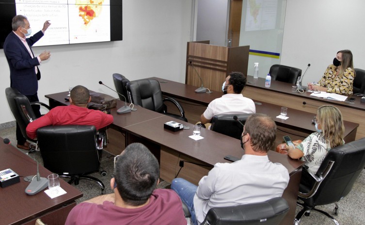 Relatório de Gestão apresentado pelo diretor Aldo Azevedo destaca instalação de novas plataformas de coleta de dados - Foto: Marcel de Paula/Governo do Tocantins