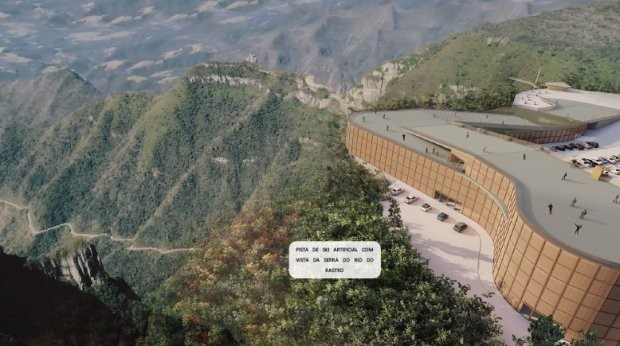 Imagem do projeto do Complexo Turístico da Serra do Rio do Rastro