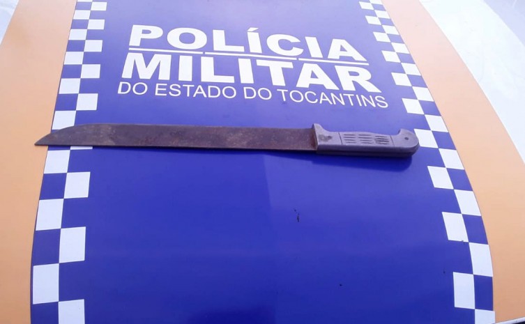 Arma do crime foi apreendida pela PM - Foto: Polícia Militar/Governo do Tocantins