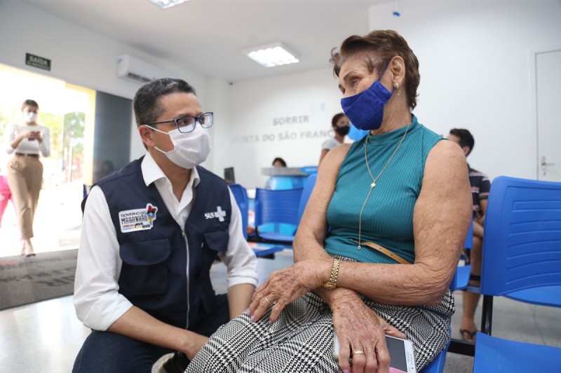 <em>Dona Maria Coelho Nunes, 74 anos, elogiou o atendimento recebido na unidade (Foto: Márcio Sampaio)</em>