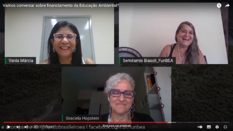 Webinar do Fundo Brasileiro de Educação Ambiental - Foto por: Reprodução