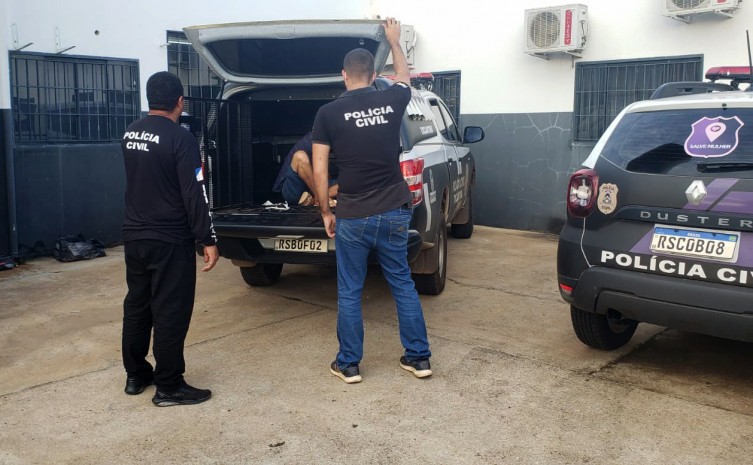 Homem foi capturado no Setor Nova Esperança após descumprir decisão judicial que o proibia de voltar à casa de familiares - Foto: SSP/Governo do Tocantins