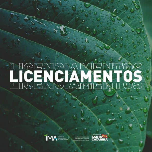  O Instituto do Meio Ambiente de Santa Catarina (IMA) emitiu 7.694 licenças ambientais de janeiro a novembro deste ano. Somente os grandes empreendimentos licenciados pelo órgão superaram mais de R$ 12 bilhões em investimentos, o que representa importante