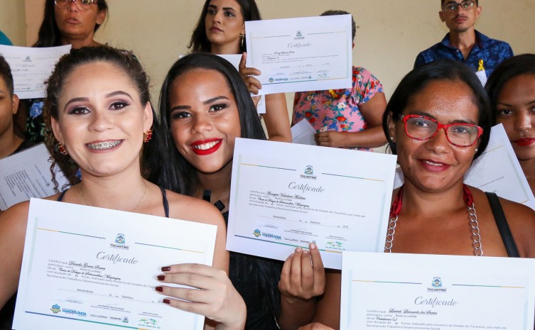 Em 2019, o Governo do Estado, capacitou cerca de 3,5 mil pessoas, em 52 municípios do Tocantins, com cursos nas áreas de panificação, beleza e artesanato - Foto: Carlessandro Souza/Governo do Tocantins