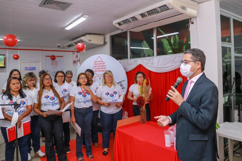 Abertura da Semana do Doador Voluntário de Sangue (Foto: Rogério Sousa)