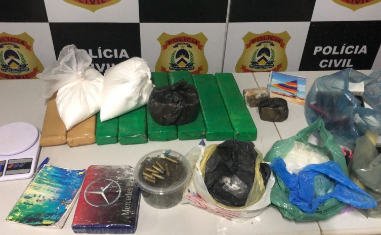 Armas de fogo localizadas e também apreendidas pela Polícia Civil - Foto: Segurança Pública/Governo do Tocantins