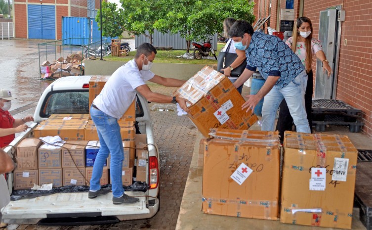 Donativos serão distribuídos para instituições sociais e unidades hospitalares de Palmas, Porto Nacional, Gurupi e Araguaína - Foto: Ellayne Czuryto/Governo do Tocantins