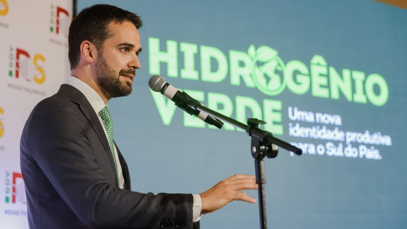 Para Leite, com o hidrogênio verde, além da responsabilidade ambiental, há uma grande oportunidade de desenvolvimento econômico - Foto: Felipe Dalla Valle / Palácio Piratini