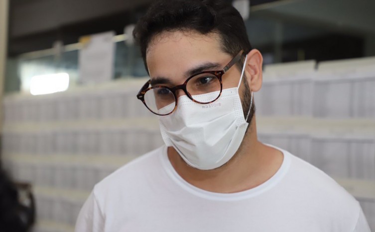 Lucas Gabriel Gouveia, 28 anos, veio de Aracaju- SE para tentar a segunda graduação no Tocantins - Foto: Nonato Silva/Governo do Tocantins