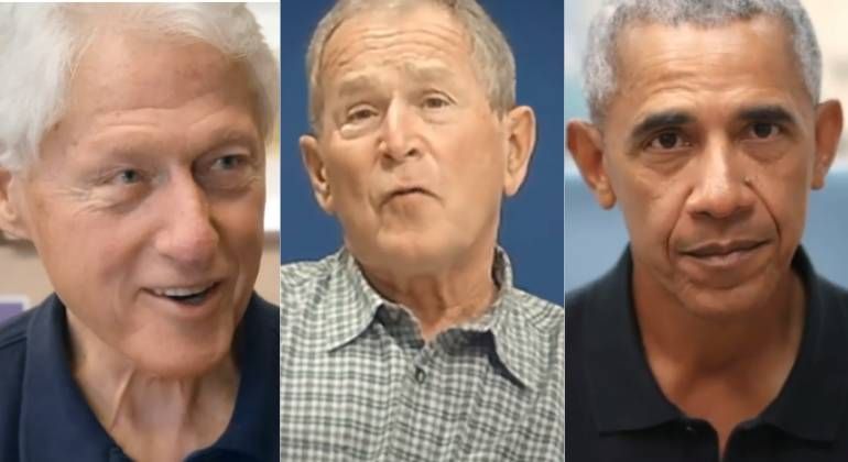 Ex-presidentes dos Estados Unidos participam de campanha de vacinação - (Foto: reprodução)