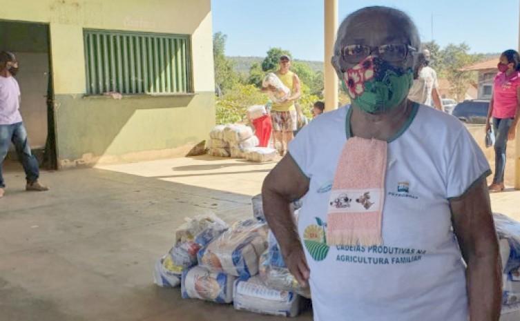 Foram distribuídas 8 mil cestas básicas durante o ano de 2021 - Foto: Naab Thalys/Governo do Tocantins