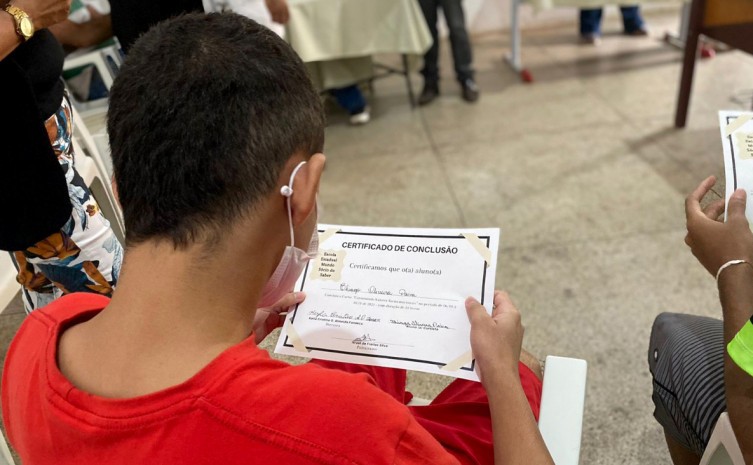 Cidadania e Justiça tem investido em ações educacionais para os adolescentes em cumprimento de medida - Foto: Vitória Soares/Governo do Tocantins