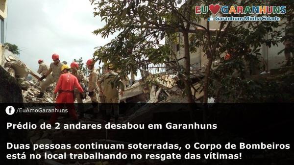 O Corpo de Bombeiros está no local trabalhando no resgate das vítimas!
