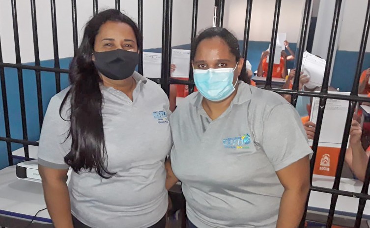 Custodiados da Unidade Penal de Augustinópolis receberam um Aulão com todos os principais assuntos das matérias exigidas - Foto: João Pedro Gomes/Governo do Tocantins