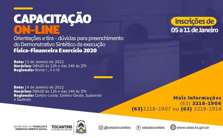 Governo do Tocantins orienta municípios sobre a prestação de contas dos recursos federais recebidos pela Assistência Social - Foto: Governo do Tocantins