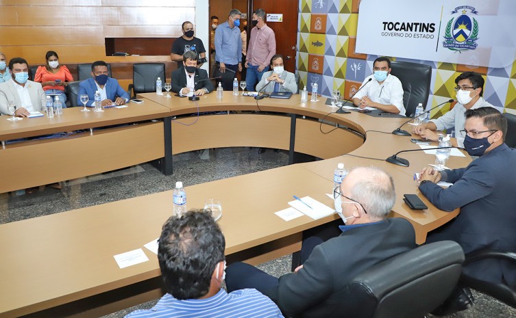 Governador Wanderlei Barbosa fez um breve relato do aumento dos casos de covid-19 em todo o Estado, principalmente nas maiores cidades - Foto: Antonio Gonçalves/Governo do Tocantins