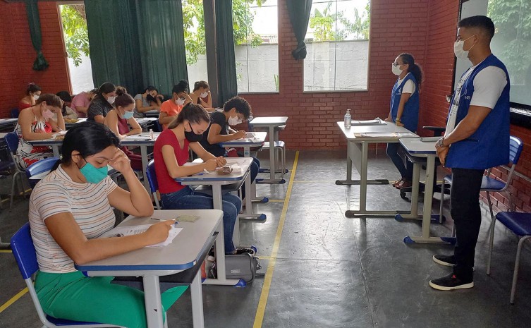 Candidatos ao curso de medicina durante vestibular em Augustinópolis - Foto: Ananda Portilho/Governo do Tocantins