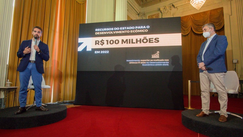 Leite e Brum detalharam o programa que estará disponível a partir de 1º de fevereiro - Foto: Felipe Dalla Valle/Palácio Piratini