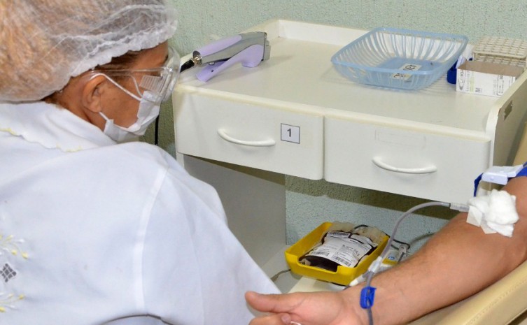 Com o estoque baixo, Hemorrede mobiliza a população para doação de sangue - Foto: Tharson Lopes/Governo do Tocantins