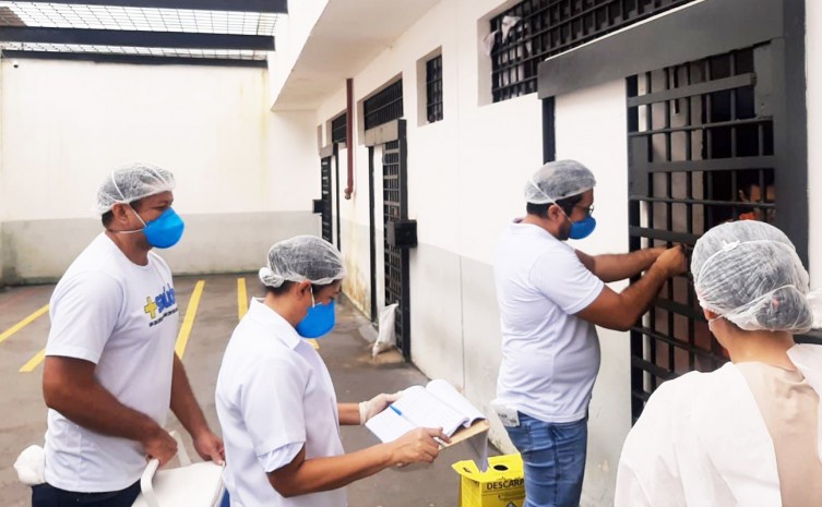 A ação integra o Plano de Ação para Prevenção de Contágio e Disseminação por Coronavírus do Sistema Penal - Foto: Seciju/Governo do Tocantins