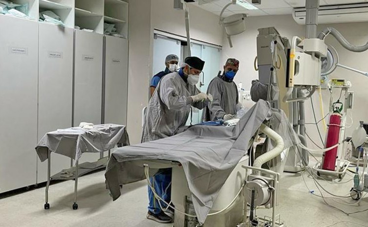 Ação ocorreu no Serviço de Hemodinâmica que conta com estrutura moderna e profissionais capacitados - Foto: SES/Governo do Tocantins