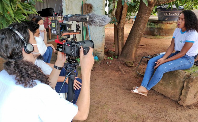 As filmagens e as entrevistas foram feitas com mães e filhos atendidos pelo PCF - Foto: Luciano Dourado/Governo do Tocantins