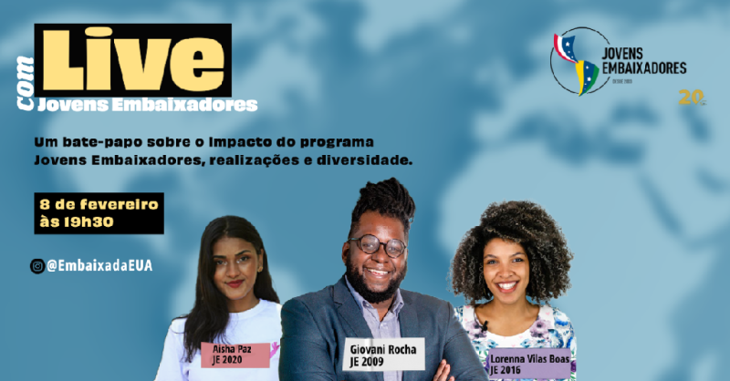 A live com três ex-participantes vai ajudar a esclarecer e motivar outros estudantes - Foto por: Divulgação