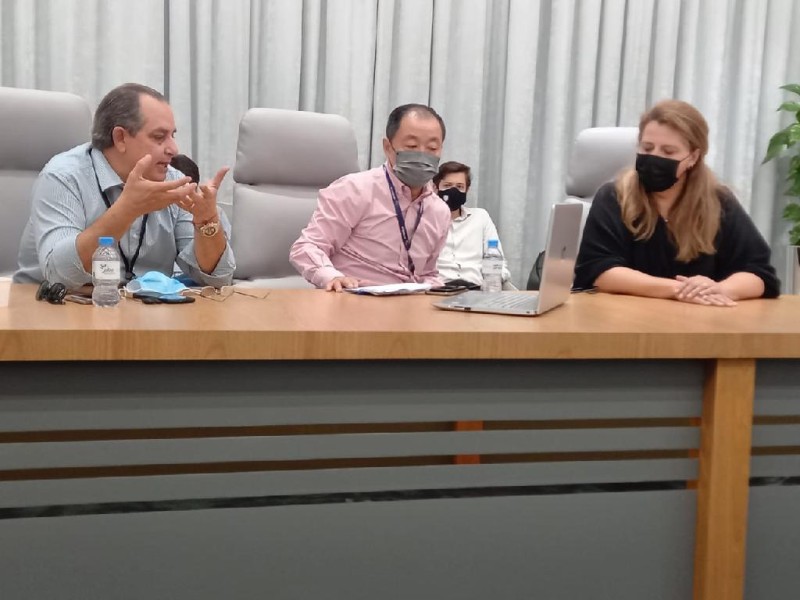 Comitiva de MT se reúne com DP World para buscar soluções para ZPE de Cáceres - Foto por: Secom-MT